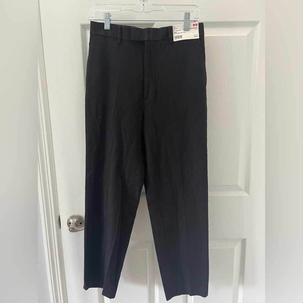 Uniqlo IDLF cotton linen ankle pants